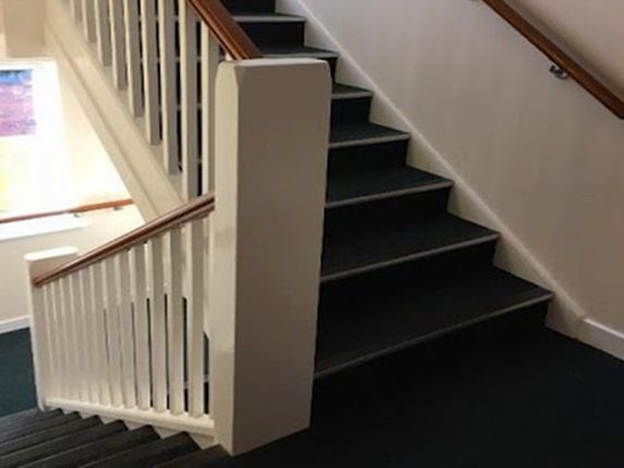 commercial stairs at Higginson Staircases